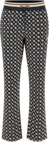 Guess pantaloni tuta NEW AGGIE V5YB20KB212 Logo 4G Nero Multi