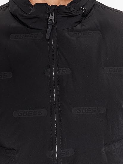 GUESS Giacca Sportiva Nera con Cappuccio