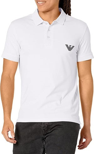 Emporio Armani Polo Jersey Essential Uomo Logo Eagle