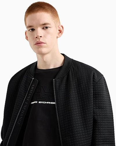 Armani Exchange T-shirt Uomo - Sustainable, Embossed And HD Logo - Nero