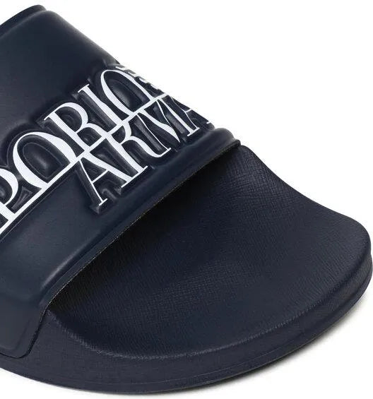 Emporio Armani XVPS02 Slider Logo a Rilievo – Marine Blue