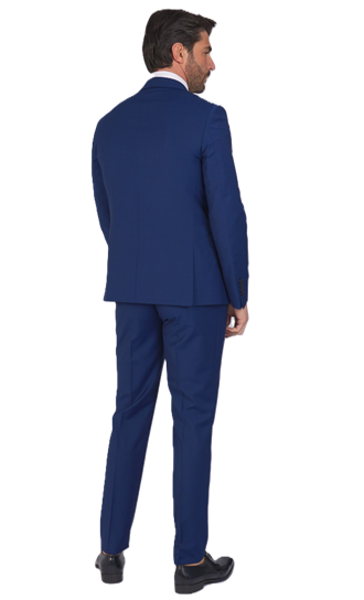 Alessandro Gilles Abito Slim in Fresco Lana Drop 7 A222 Bluette