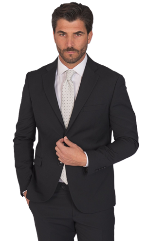 Alessandro Gilles Abito Slim in Fresco Lana Drop 7 A222 Nero