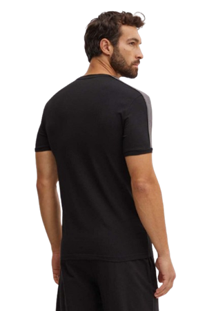 Emporio Armani Logo Band Tape Crew T-Shirt Nero