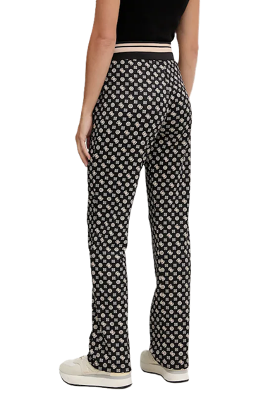 Guess pantaloni tuta NEW AGGIE V5YB20KB212 Logo 4G Nero Multi