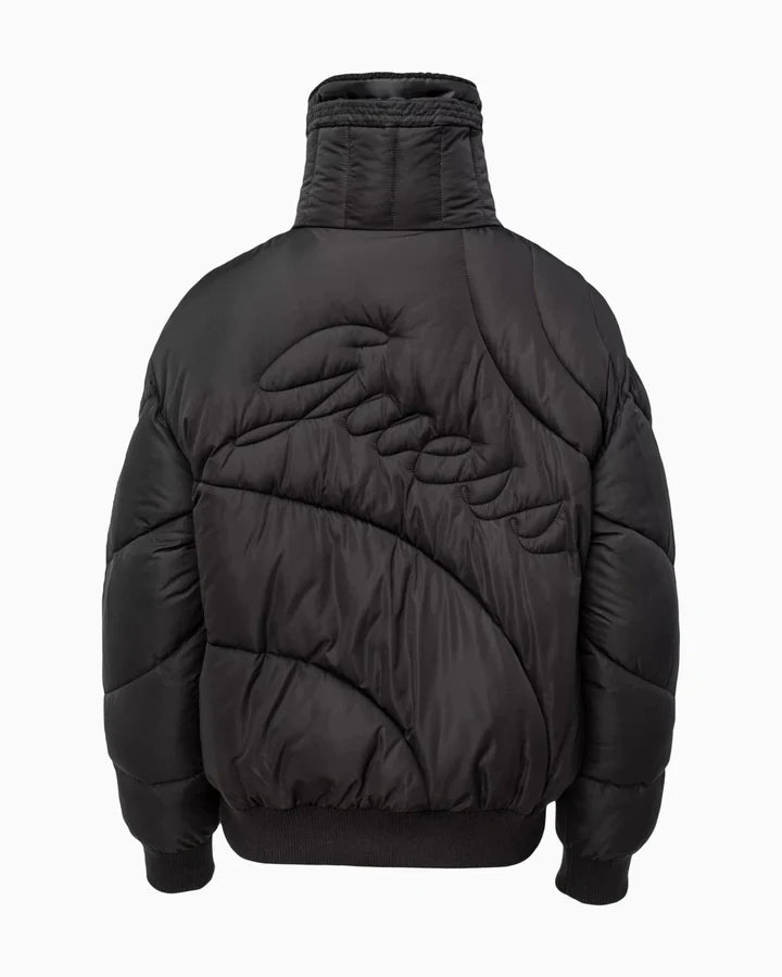 GUESS Giubotto donna Dora Detachable -Knit Collar Nero