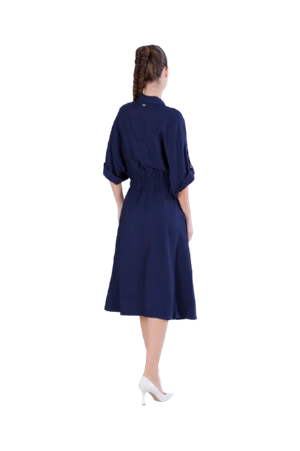 CAFèNOIR ABITO CON ELASTICO IN VITA E ABBOTTONATURA DAVANTI