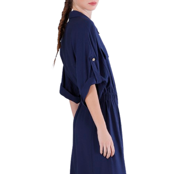 CAFèNOIR ABITO CON ELASTICO IN VITA E ABBOTTONATURA DAVANTI