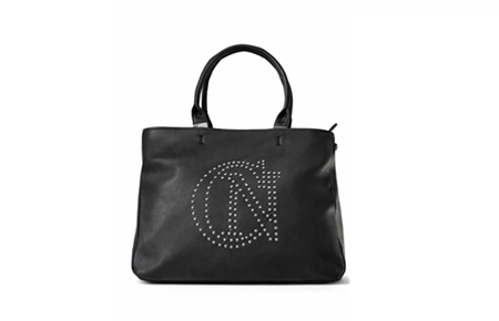 CAFèNOIR - Shopping Morbida con Logo CN Realizzato in Microborchie