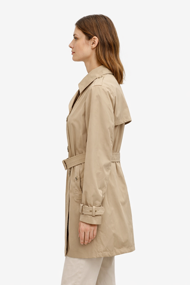 Cafè Noir Trench Donna Tessuto Tecnico Sabbia