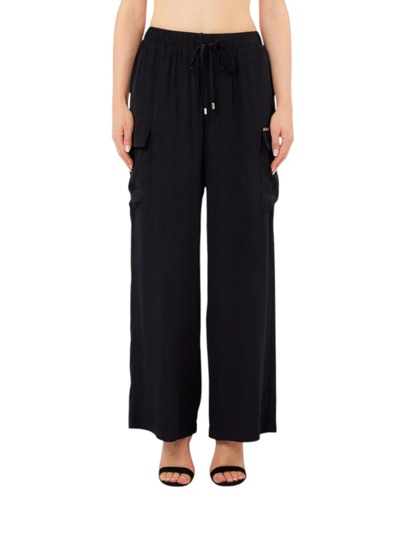 Liu Jo – Pantalone Palazzo Tasche Laterali VA6034T2920 Nero