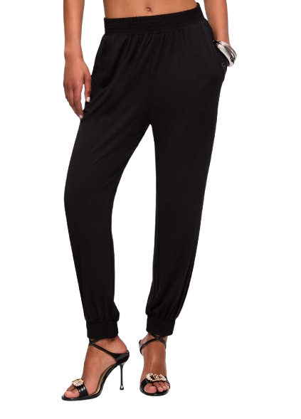 Liu Jo – Pantaloni Lunghi in Jersey VA6125 | Nero