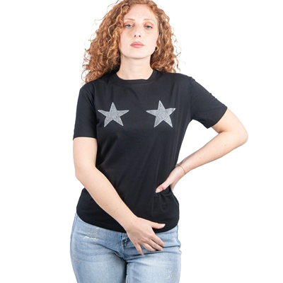 NoSecrets T-Shirt Donna Stardust Nero