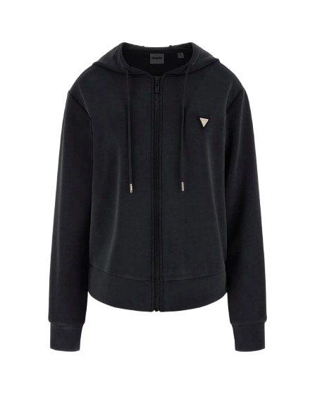Guess-felpa-donna-eco-olympe-full-zip-hoodie-nero