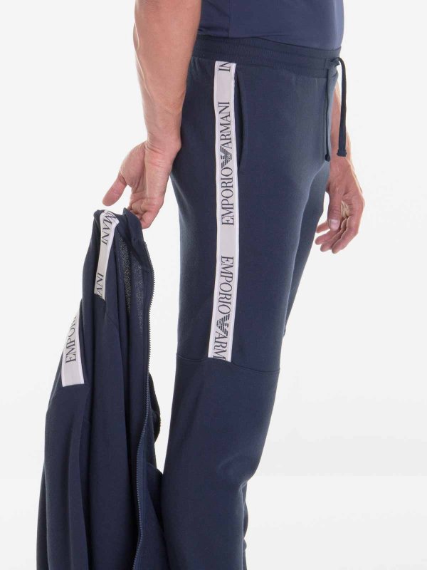 Emporio Armani Tuta Uomo Logo Band Marine Blue