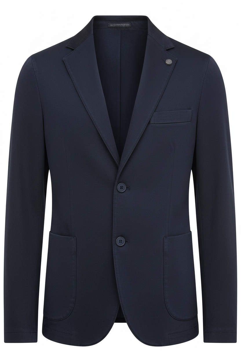 Alessandro Gilles Giacca Canvas Deep Blue - E-commerce Frontale