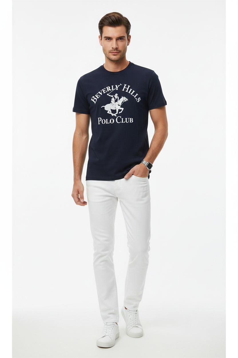 Beverly Hills Polo Club - Modello con Jeans Bianchi