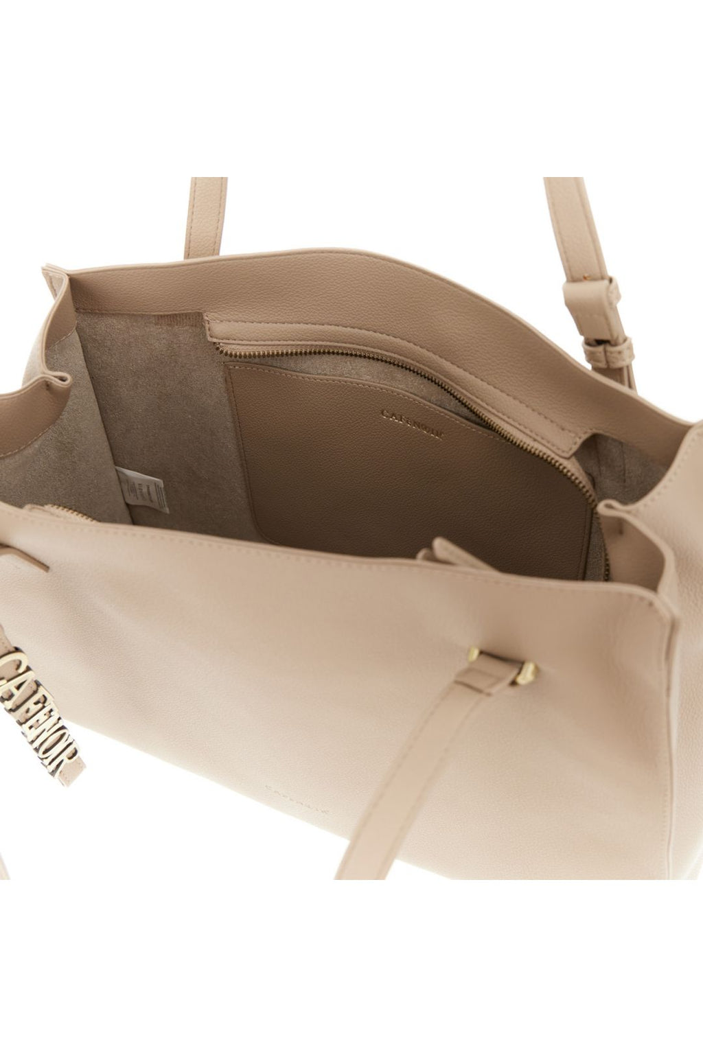 CAFèNOIR Borsa Shopping Sfoderata con Lettering