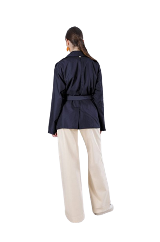 CafèNoir trench tessuto tecnico C7JI0117B020 navy