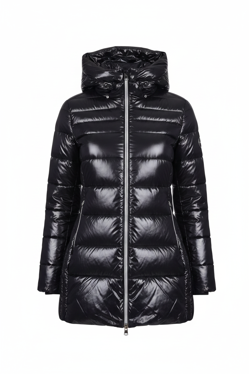 CAFèNOIR Piumino Donna JN0123 Nero Lucido - Ghost Mannequin