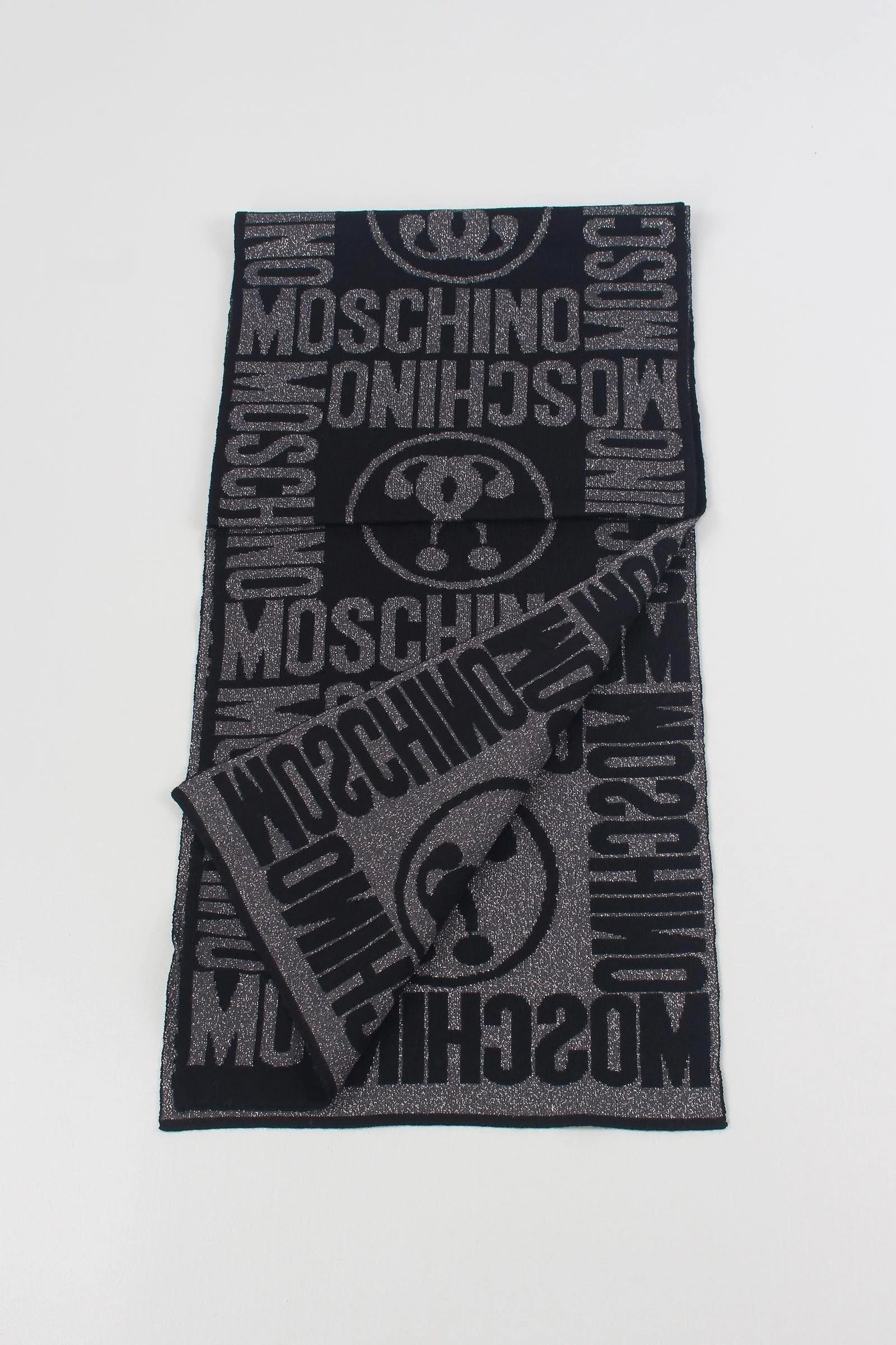 MOSCHINO sciarpa lana Double question mark donna