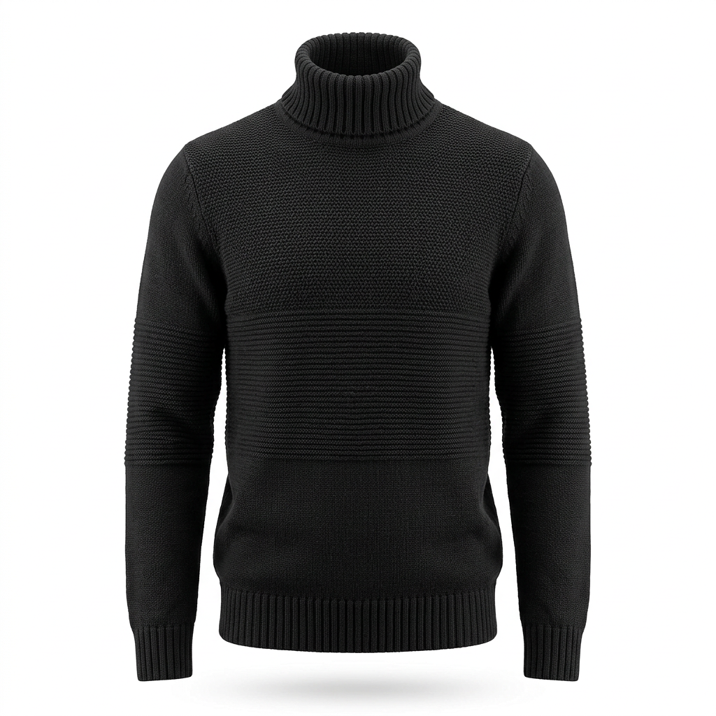 Dolcevita Schott nero, vista frontale ghost mannequin
