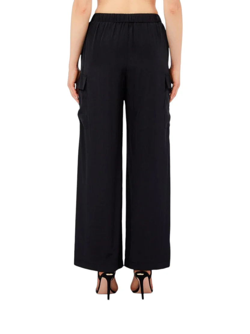 Liu Jo – Pantalone Palazzo Tasche Laterali VA6034T2920 Nero