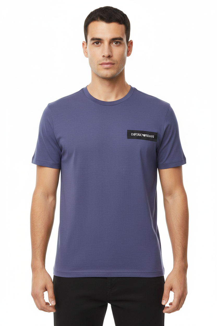 Emporio Armani Patriot Blue T-Shirt con modello