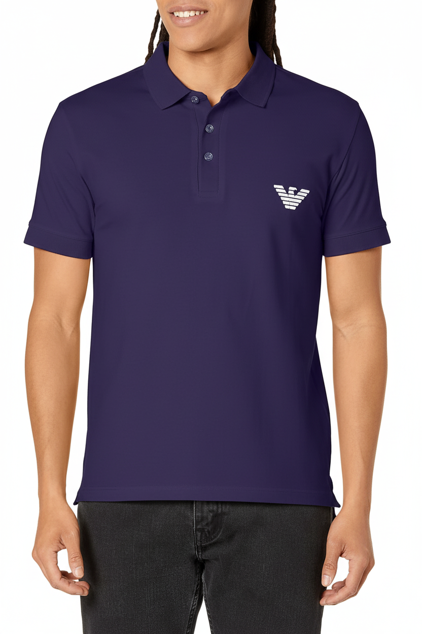 Emporio Armani Polo Jersey Essential Uomo Logo Eagle