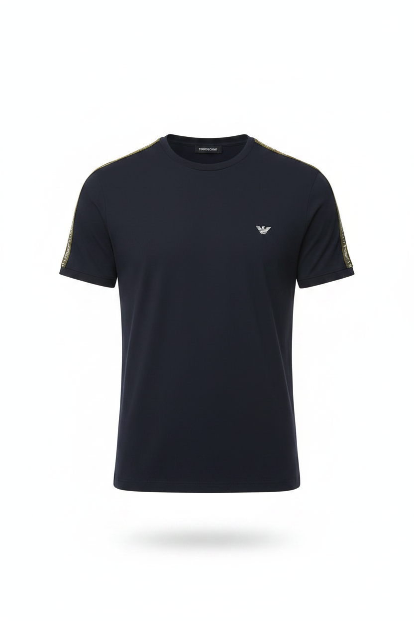 Emporio Armani T-Shirt Core Logoband 11890 Blu Marine - Ghost Mannequin