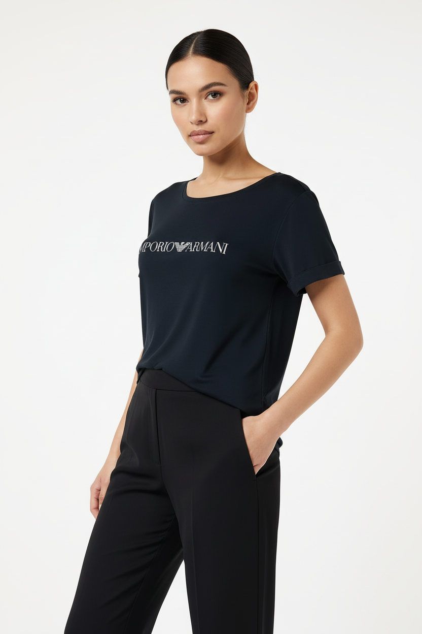 Emporio Armani T-Shirt Donna con Modella