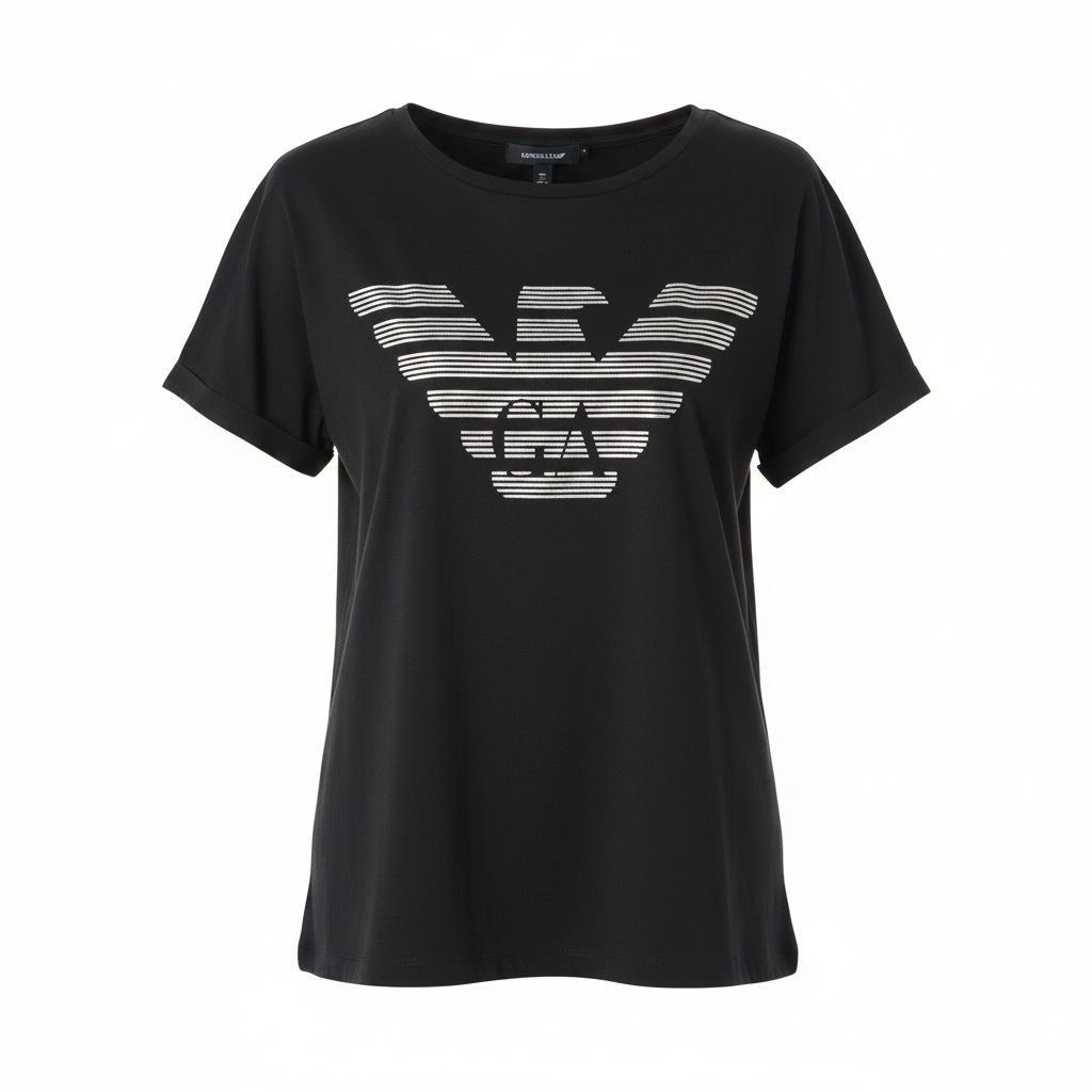 Emporio Armani T-Shirt Ghost Mannequin Girocollo Interno Visibile