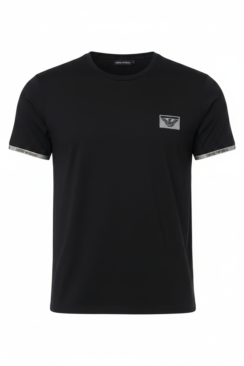 Emporio Armani T-Shirt Piping Logoband – Ghost Mannequin