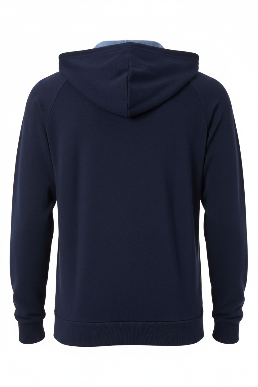 Emporio Armani Zipped Hoodie – Ghost Mannequin Retro Cappuccio Contrasto