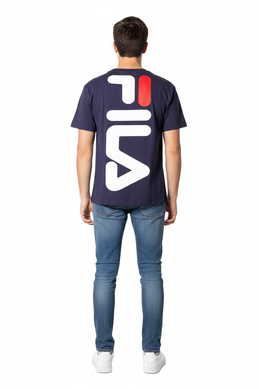 FILA T-Shirt Uomo Navy - Vista Retro