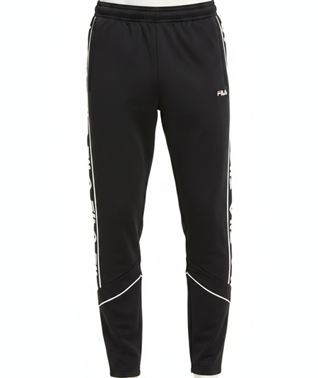 Fila – Pantaloni da Tuta Uomo Ted Track Pants Bande Logo | Nero