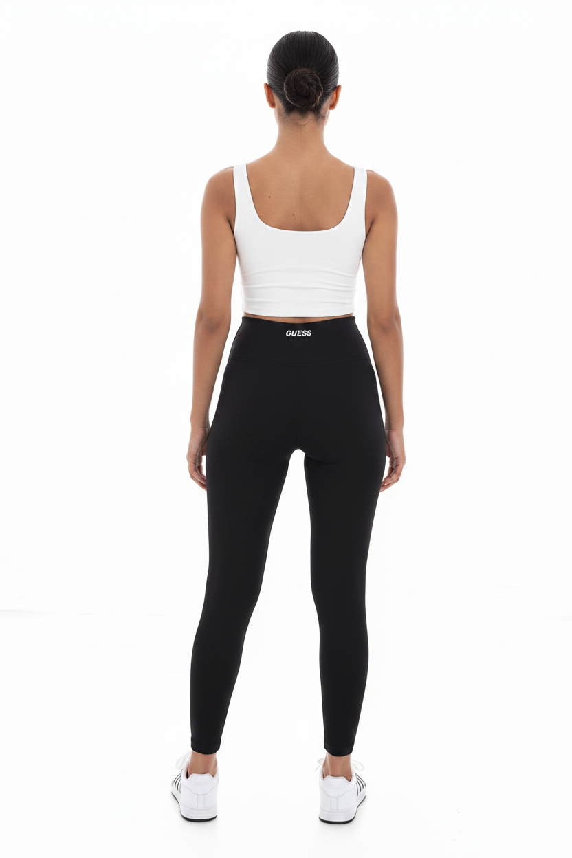 Guess Active Leggings Vista Posteriore con Logo GUESS