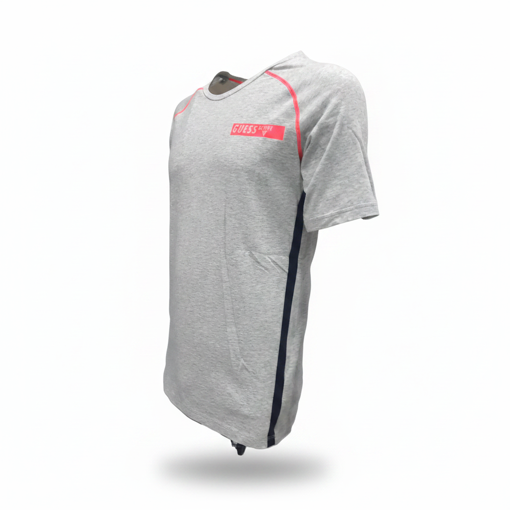 GUESS Active T-Shirt - Ghost Mannequin Vista Laterale