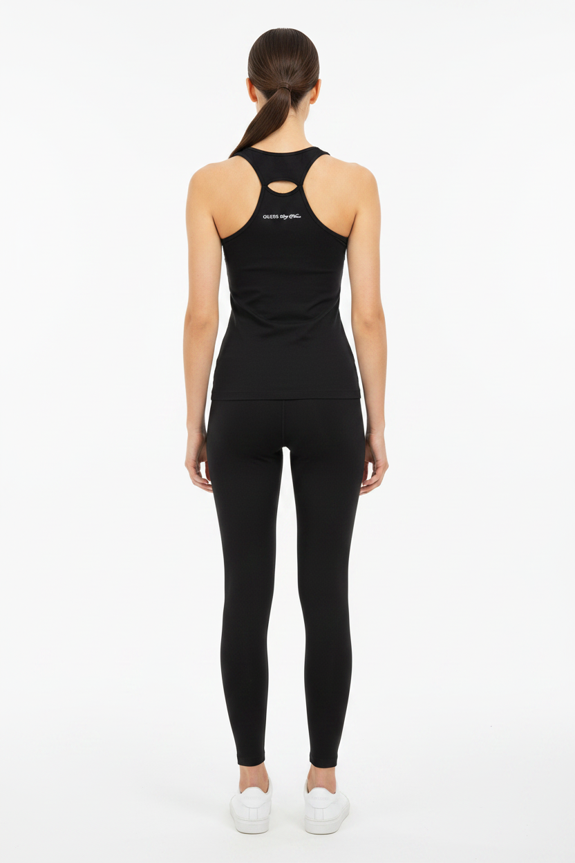 Guess Active Top Vista Retro Logo Sexy Fitness con Modella