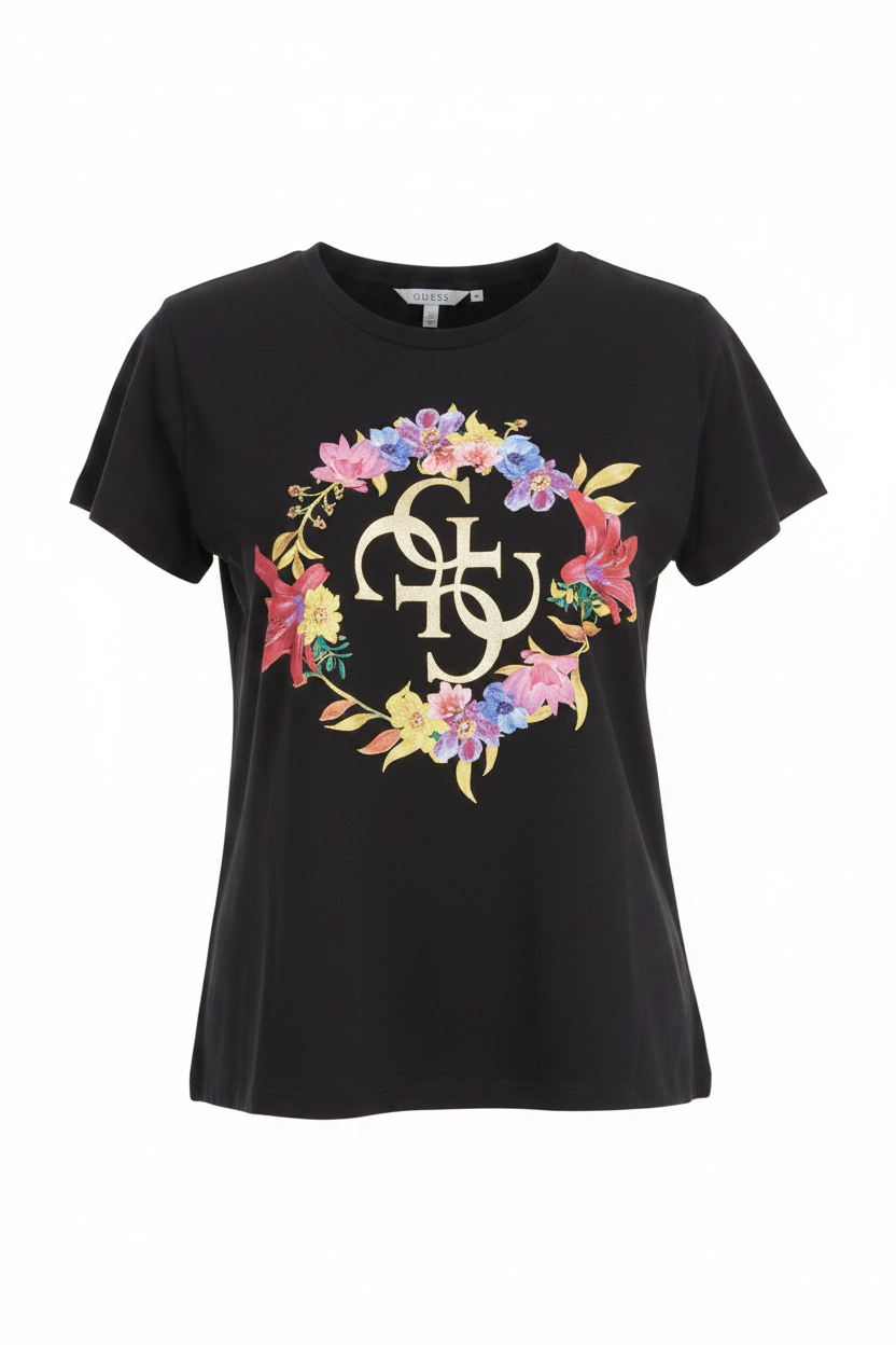 GUESS Floral T-Shirt Ghost Mannequin