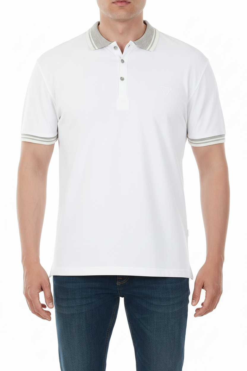 GUESS Polo Uomo Bianca - Ghost Mannequin