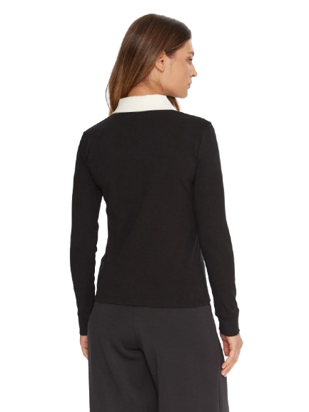 GUESS Polo Donna Manica Lunga V5BP12 K1891 Nero