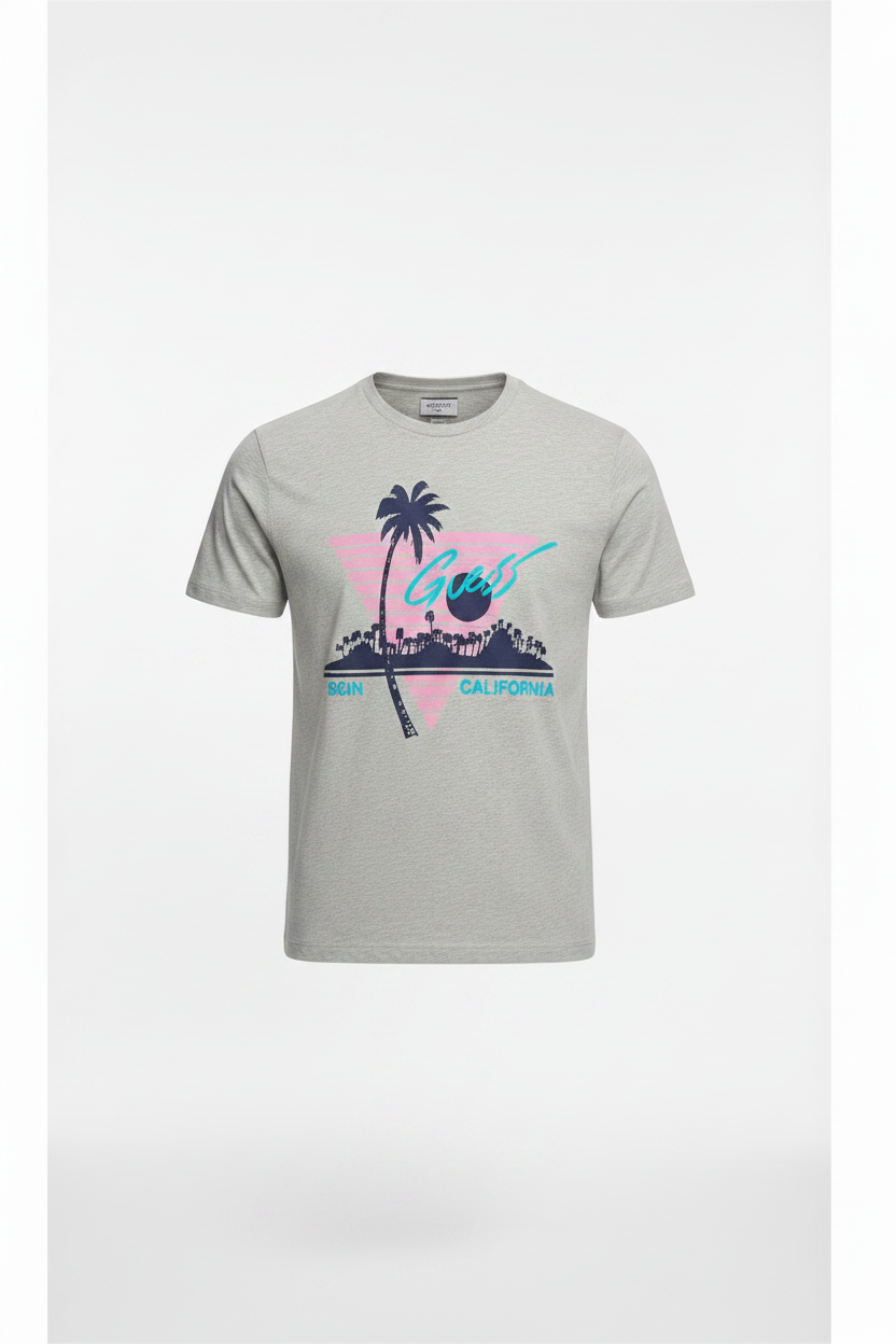GUESS T-Shirt California F92I03 Grigio - Ghost Mannequin