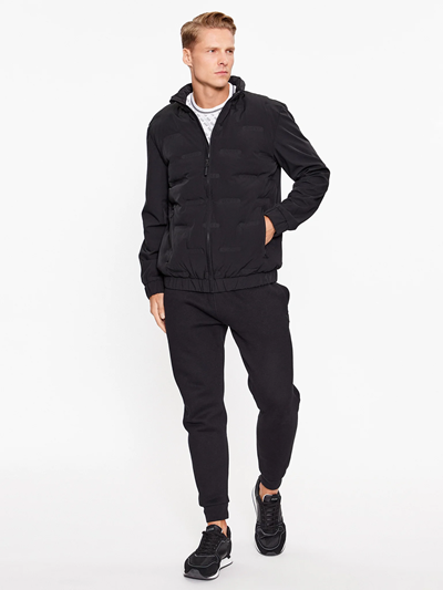 GUESS Giacca Sportiva Nera con Cappuccio