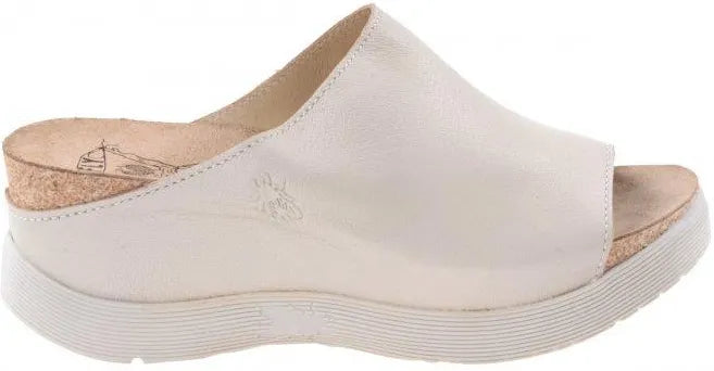 Fly London Wigg672fly Sandali in Pelle Donna Bianco (Off White)