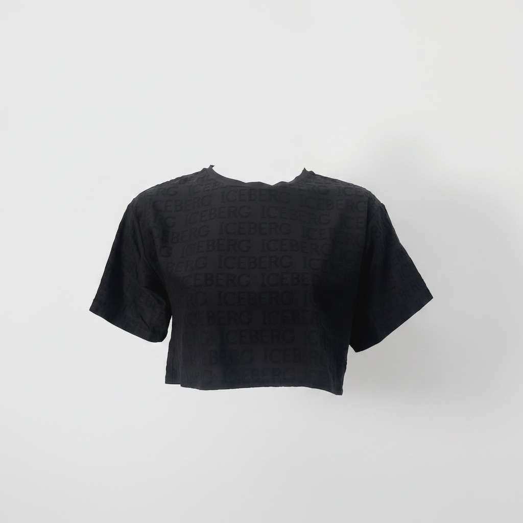 Iceberg Crop T-Shirt Ghost Mannequin Solo