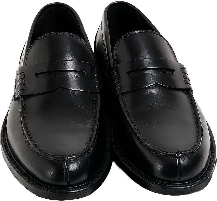 Alessandro Gilles Mocassino College in Pelle Spazzolata ,Nero