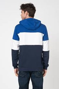 Fila – Felpa con Cappuccio Color Block Logo | Blu / Bianco / Royal Blue