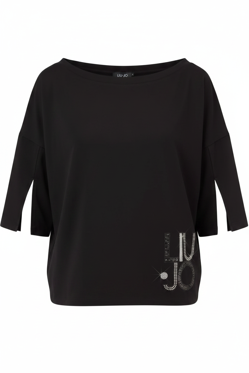 Liu Jo T-Shirt Over VA6173 Nero - Ghost Mannequin
