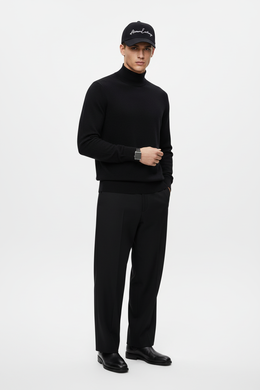 Modello con cappellino Armani Exchange